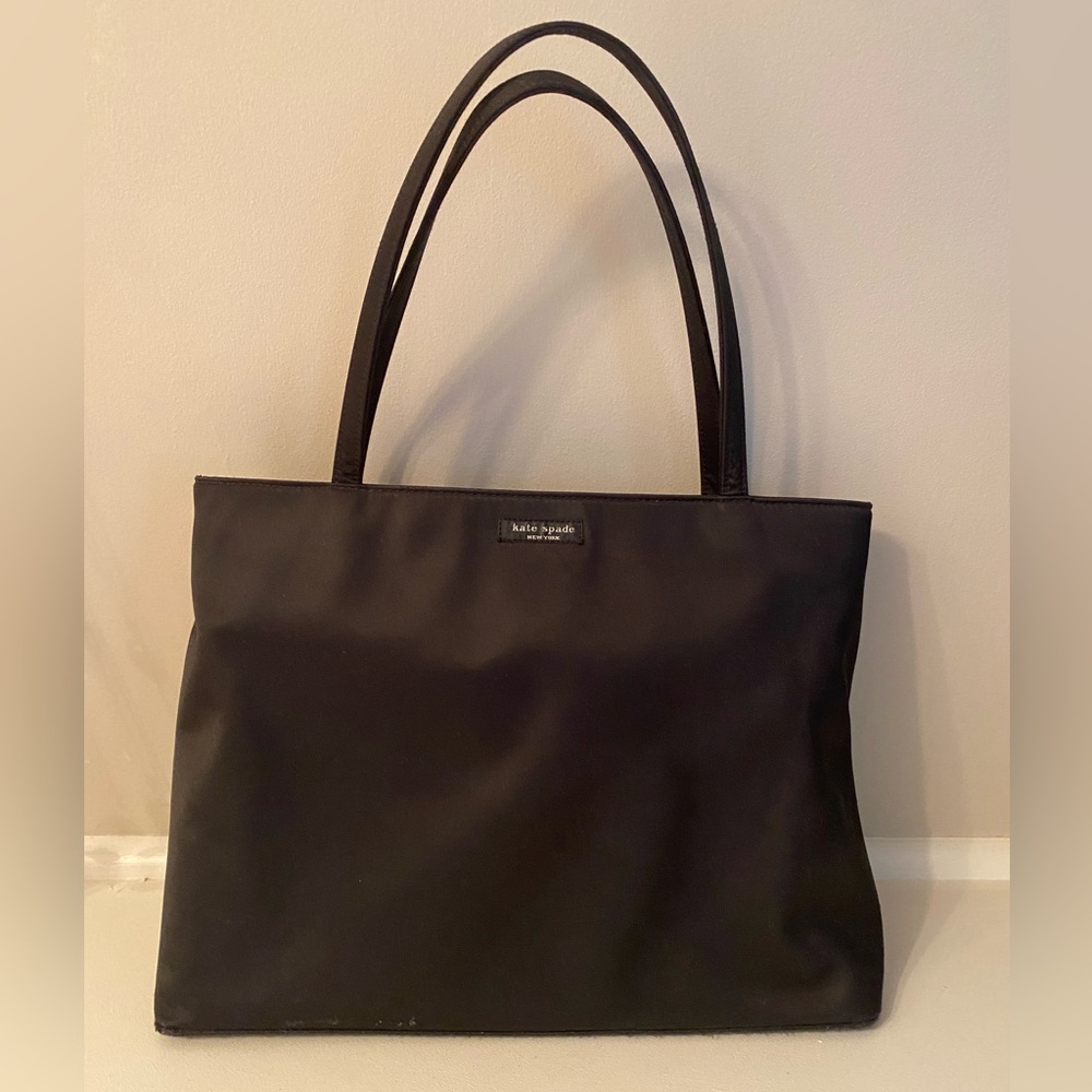 Kate Spade black nylon tote